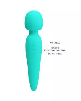 Pretty Love Meredith Massager - 12 Vibrationsmodi Aqua Grün