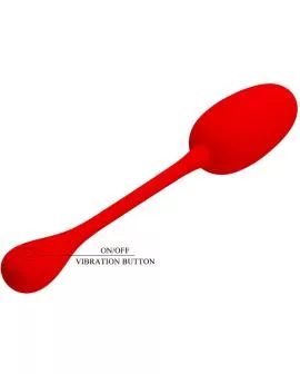 Pretty Love Knucker Red - Wiederaufladbares Vibrations-Ei