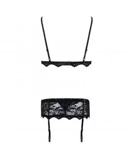LIVCO CORSETTI FASHION - BELITA LC 90231 BH + HÖSCHE + STRUMPFGÜRTEL SCHWARZ 