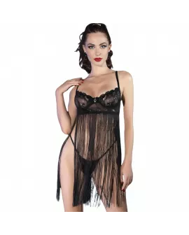 Chilirose CR 4496 - Erotisches Babydoll Schwarz
