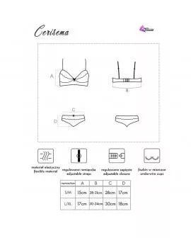 Livco Corsetti - Cerisema LC 21005 BH + Höschen Koralle