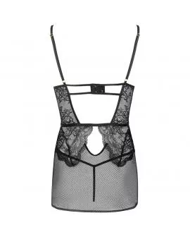 LIVCO CORSETTI FASHION - BARIRIN LC 90633 HEMD + HOSE SCHWARZ