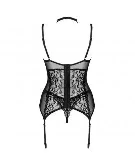 LIVCO CORSETTI FASHION - GIELLANDRA FOR THE SENSES COLLECTION KORSETT + PANTY SCHWARZ