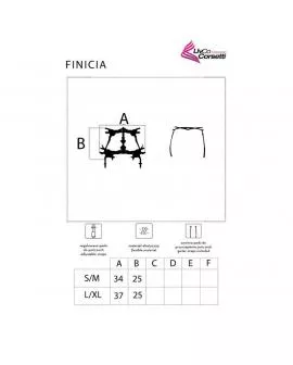 Livco Corsetti Fashion - Finicia LC90725 Strapsgürtel Schwarz