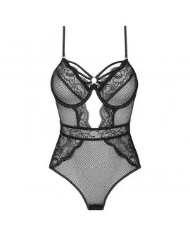 Livco Corsetti Fashion Finasan LC 90632 - Schwarzer Erotikbody