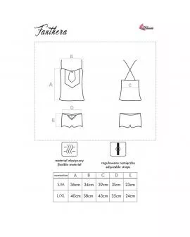 Livco Corsetti Fanthera LC 90561 - Erotik Hemd + Shorts Blau