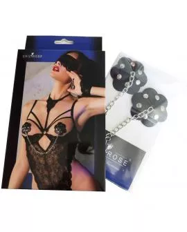 CHILIROSE - CR 4675 NIPPELABDECKUNGEN SCHWARZ