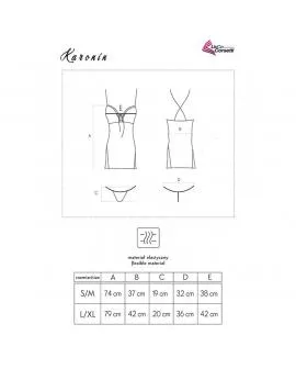 Livco Corsetti Fashion - Karonin LC 90628 Hemd + Hose Schwarz