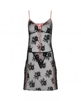 LIVCO CORSETTI FASHION - KARONIN LC 90628 HEMD + HOSE SCHWARZ