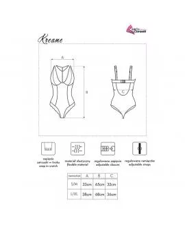 LIVCO CORSETTI FASHION - KREAME LC 90546 KÖRPER SCHWARZ