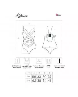 Livco Corsetti Kylssiam LC 90613 - Schwarzer Erotik-Body