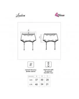LIVCO CORSETTI FASHION - LENDIEM LC 90554-1 STRUMPFGÜRTEL SCHWARZ