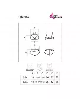 LIVCO CORSETTI FASHION - LINERA FÜR DIE SENSES-KOLLEKTION BH + PANTY SCHWARZ