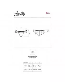 LIVCO CORSETTI FASHION - LOVE STORY LC 90679 PANTY MIT SCHRITTFREIEN OHNE SCHWARZ