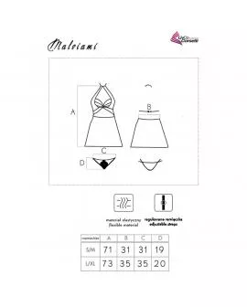 Livco Corsetti Fashion - Malviami LC 90625 Hemd + Hose Schwarz