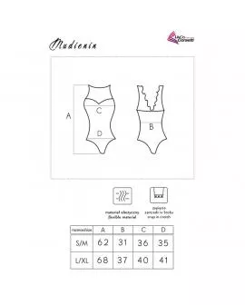 Livco Corsetti Fashion - Miederin LC 90654 Körper Schwarz