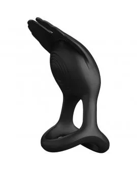 PRETTY LOVE - SILAS VIBRANT PENIS RING 7 VIBRATIONEN SCHWARZES SILIKON