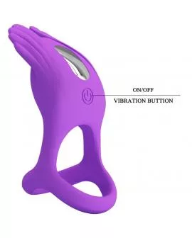 PRETTY LOVE - SILAS VIBRANT PENIS RING 7 VIBRATIONEN LILA SILIKON
