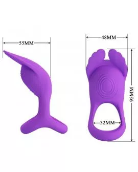 PRETTY LOVE - SILAS VIBRANT PENIS RING 7 VIBRATIONEN LILA SILIKON