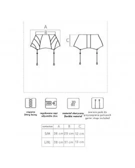 Livco Corsetti Fashion Sevem LC 90277-1 Gartergürtel Schwarz