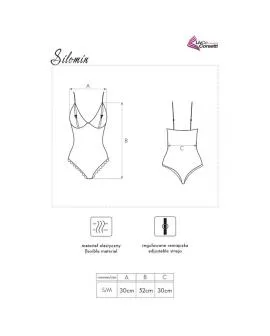 Livco Corsetti Fashion Silomin LC 1401 Body + Kleid Schwarz - Eine Größe