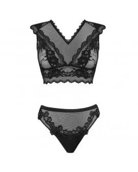 Livco Corsetti Timosan LC 90631 - BH + Höschen Schwarz