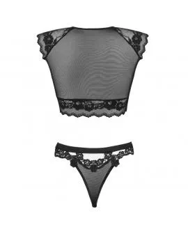Livco Corsetti Timosan LC 90631 - BH + Höschen Schwarz