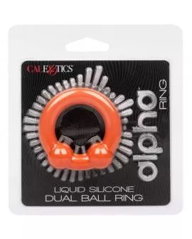 Calexotics Alpha Dual Ball Ring Orange - Erotik