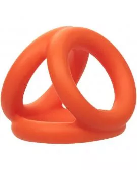 Calexotics Alpha Tri-Ring Orange - Erotik Penisring