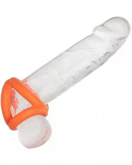 Calexotics Alpha Tri-Ring Orange - Erotik Penisring