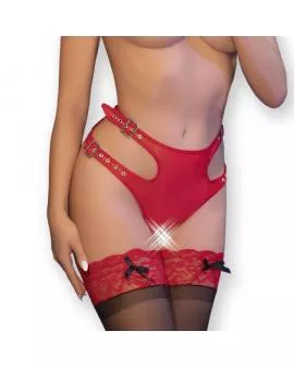 CHILIROSE CR 4656 - Offenes Höschen im Schritt Rot