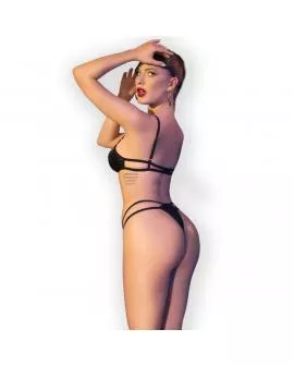 CHILIROSE - CR 4700 SET BODYSUIT SCHWARZ S/M