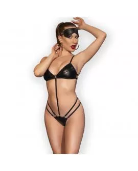 Chilirose - CR 4700 Bodysuit-Set Schwarz S/M