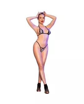 CHILIROSE CR 4659 - Silberner Bikini S/M