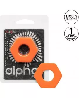 CALEXOTICS - ALPHA PROLONG SEXAGON RING ORANGE