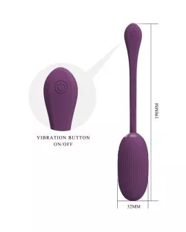 Pretty Love Doreen Purple - Wiederaufladbares Vibrations-Ei
