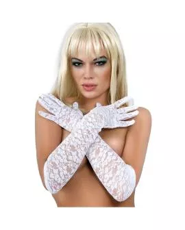 CHILIROSE CR 3071 - Erotische Handschuhe Weiß