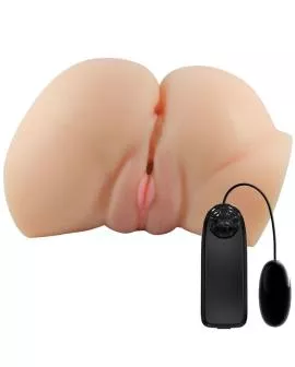 CRAZY BULL - REALISTISCHER VAGINA- UND ANUS-VIBRATOR EMILIA