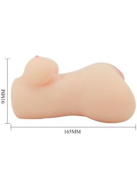 CRAZY BULL - REALISTISCHER VAGINA- UND ANUS-VIBRATOR HANNAH