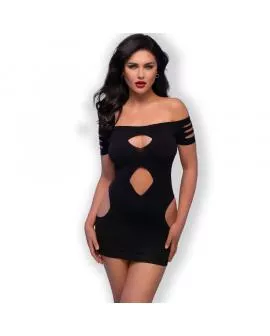 Chilirose CR 4671 - Schwarzes Erotik-Kleid