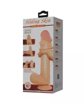 PRETTY LOVE - SLIDING SKIN SERIES REALISTISCHER DILDO MIT SLIDING SKIN SAUNAPF FLEISCH 26 CM
