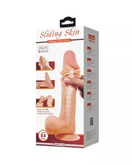 PRETTY LOVE - SLIDING SKIN SERIES REALISTISCHER DILDO MIT SLIDING SKIN SAUGNAPF 24 CM
