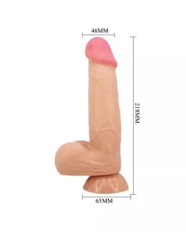 PRETTY LOVE - SLIDING SKIN SERIES REALISTISCHER DILDO MIT GLEITENDEM HAUT-SAUGNAP 21,8 CM