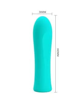 PRETTY LOVE - ALFREDA SUPER POWER VIBRATOR AQUA GREEN