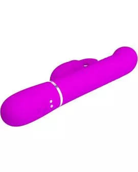 Pretty Love Coale Hasenvibrator mit Perlen - Violett