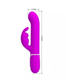 Pretty Love Coale Hasenvibrator mit Perlen - Violett