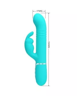 PRETTY LOVE - COALE RABBIT VIBRATOR PERLEN AQUAGRÜN