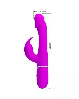 Pretty Love - Dejon Hasenvibrator 3-in-1 Multifunktions Fuchsia