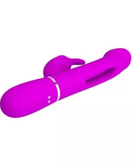 Pretty Love - Dejon Hasenvibrator 3-in-1 Multifunktions Fuchsia