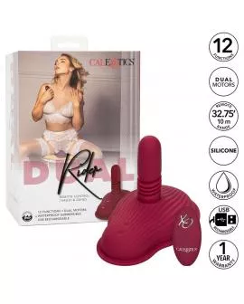 CALEXOTICS - RIDER MASSAGER DOPPELMOTOR FERNBEDIENUNG ROT